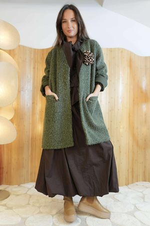 Norbury Corsage Relaxed Jacket Khaki /19=